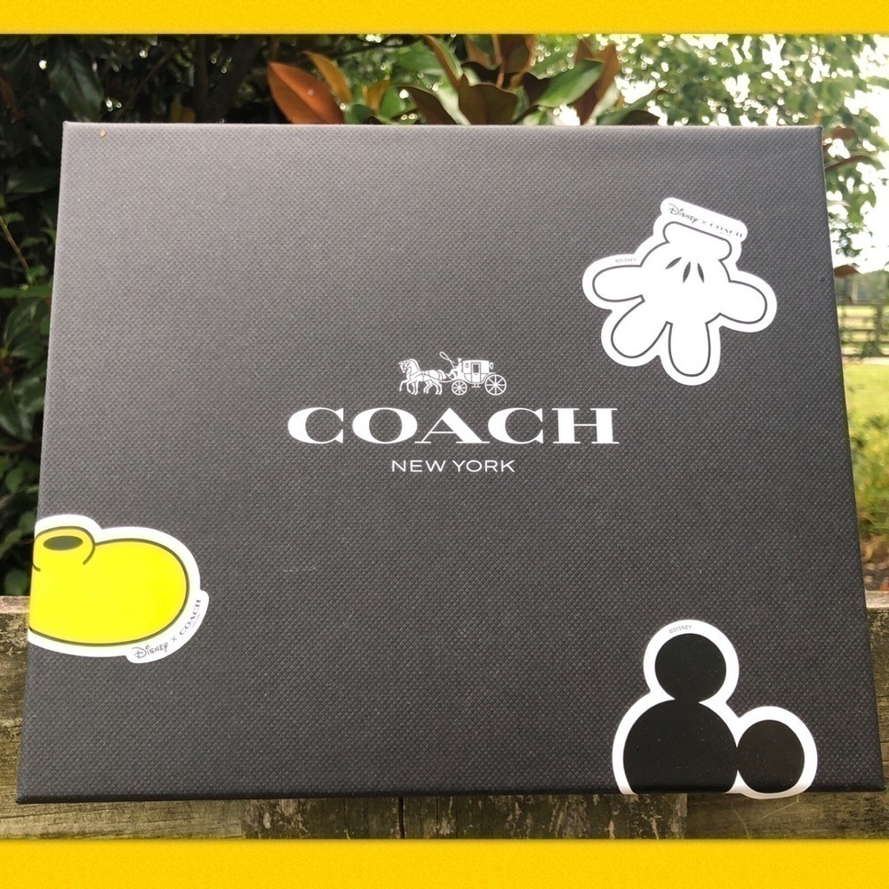 Coach Boxed Set Large Mickey Mouse Keychain Fob Set - Picture 3 of 4
